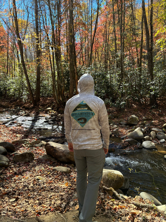 Hellbender Outfitters Custom Hooded Sun Shirt
