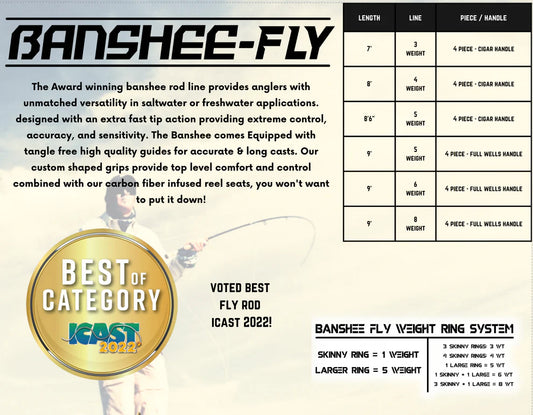 9' 6WT 4PC Banshee