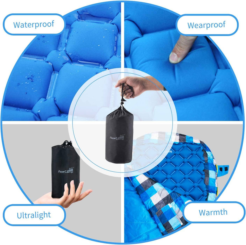 AceCamp 2 in 1 Ultralight Inflatable Sleeping Pad