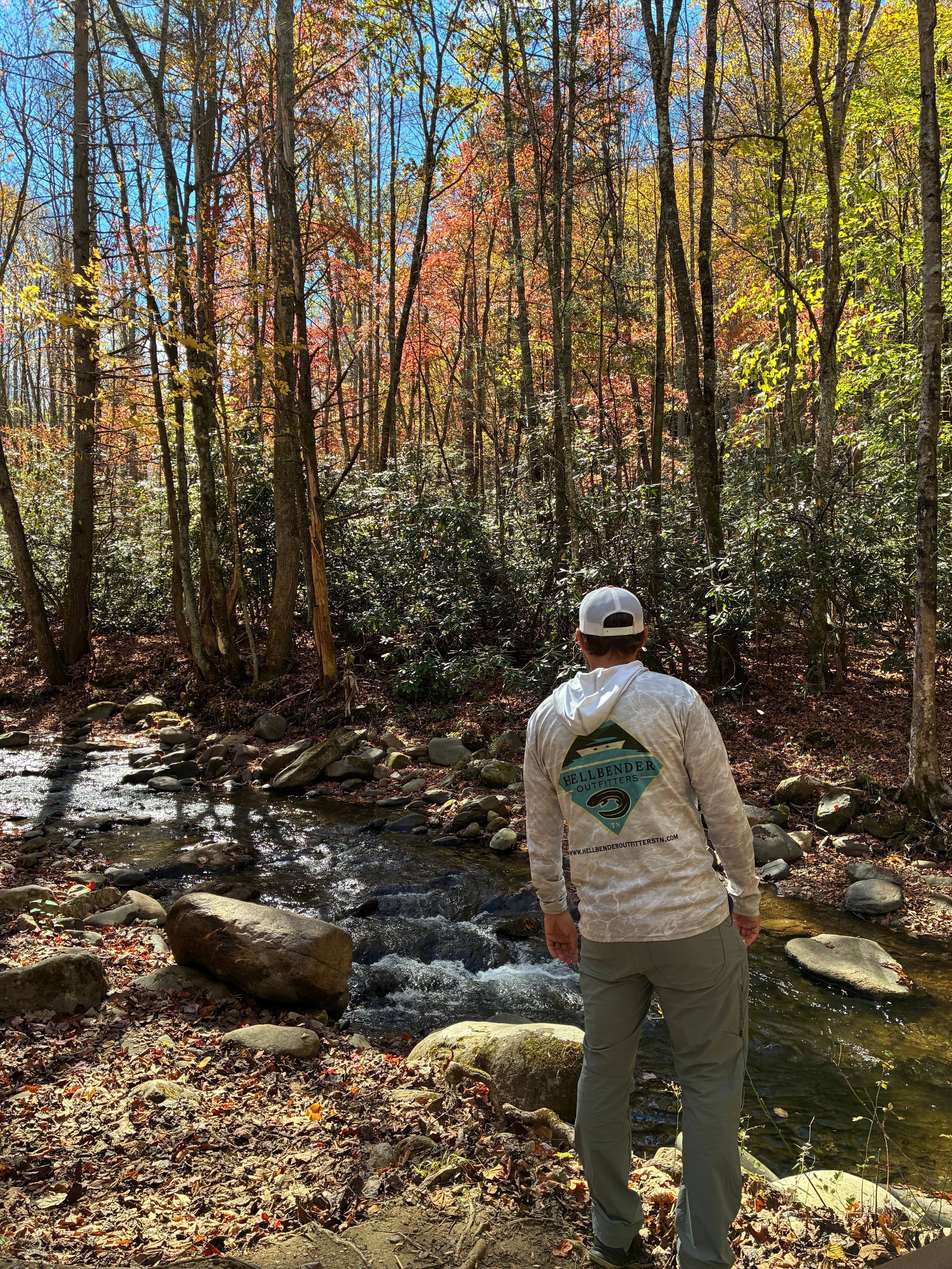 Hellbender Outfitters Custom Hooded Sun Shirt