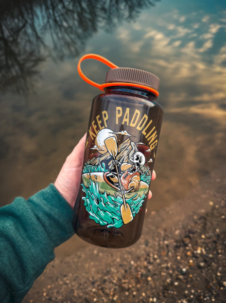 Kayaking Keep Paddling Nalgene 32oz Water Bottle