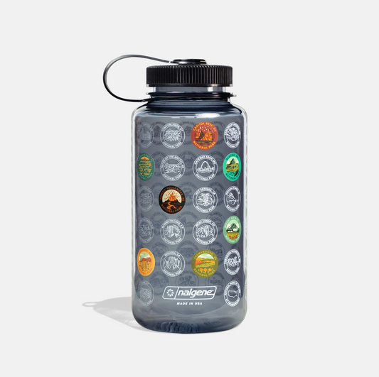 National Park Sticker Bottle | Nalgene - Coal