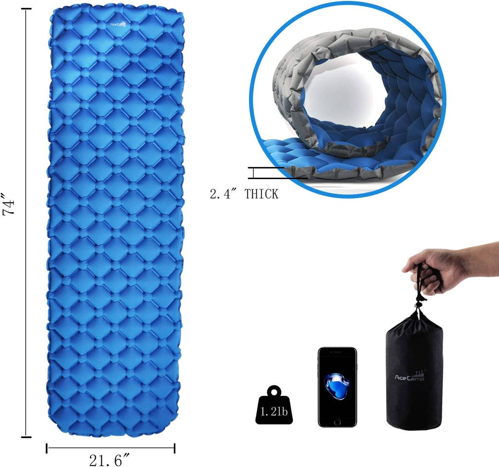 AceCamp 2 in 1 Ultralight Inflatable Sleeping Pad