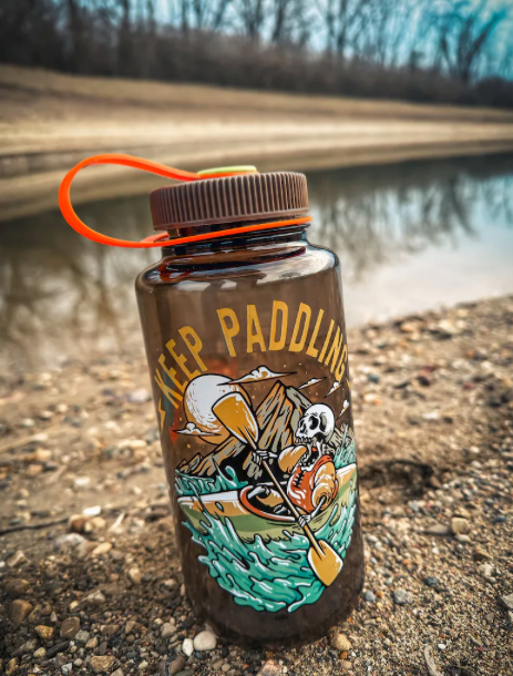 Kayaking Keep Paddling Nalgene 32oz Water Bottle
